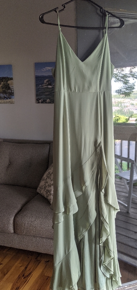 Sage green maxi dress